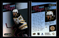 2023-24 Upper Deck Synergy Light Up The Night David Pastrnak /499