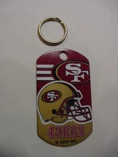 NEW - LOT OF 2 - ENGRAVABLE PET I.D. TAG LUGGAGE TAG - SAN FRANCISCO 49ERS