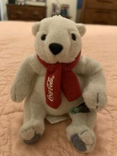 Coca-Cola MINI COKE POLAR BEAR 4" Plush STUFFED ANIMAL TOY