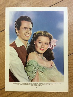 Larry Parks & Ellen Drew Vintage 48 SWASHBUCKLER Film Film Foto THE SWORDSMAN
