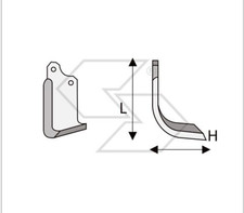 20 x ZAPPETTE ZAPPE FRESA MASCHIO NC H130 L210 PIATTO 80x7 FORI INT 56