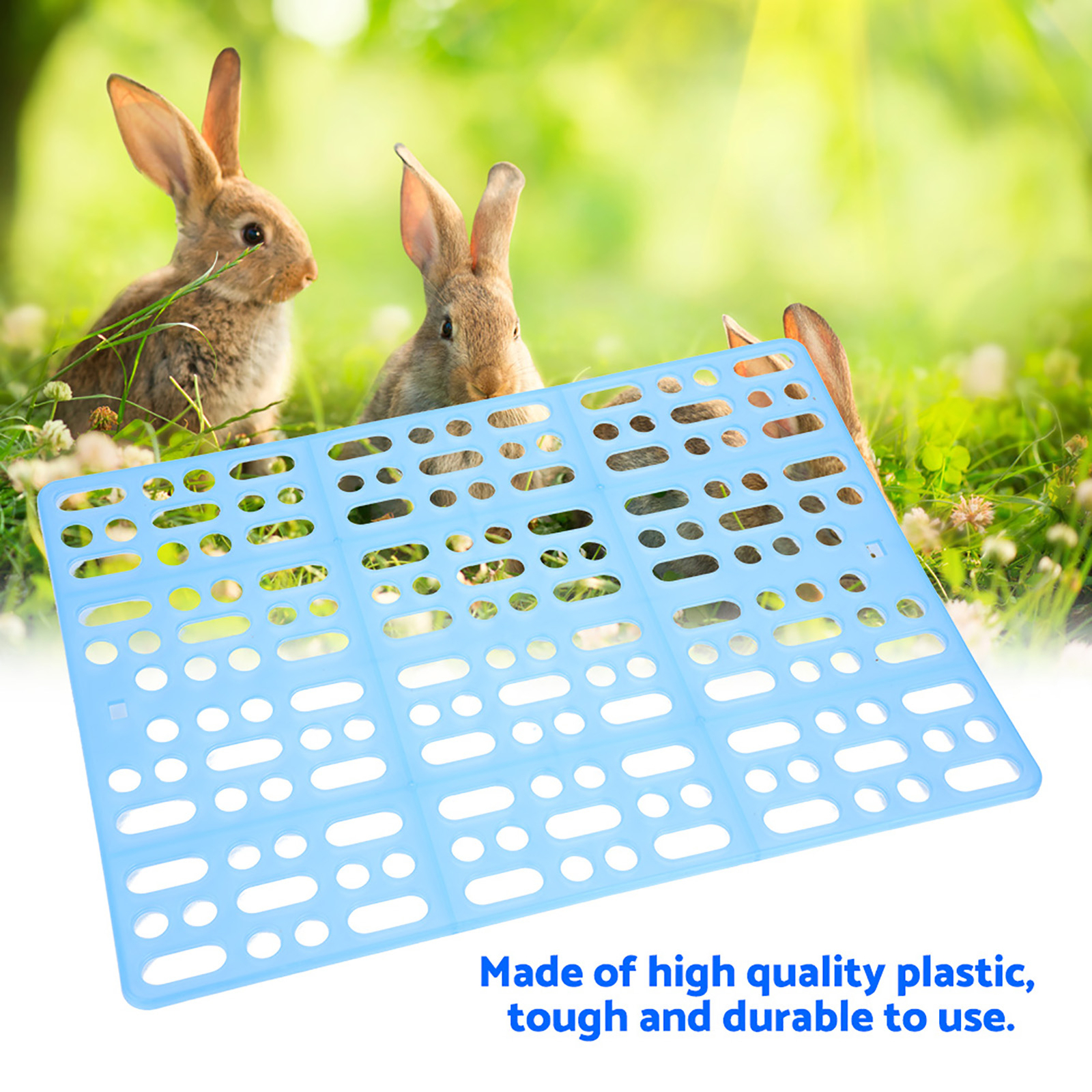 Durable Rabbit Cage Mat Easy To Clean Pad For Guinea Pig Totoro Blue