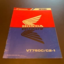 Honda VT750C C2-1 Genuine Workshop Manual Supplement 62MBA00Y