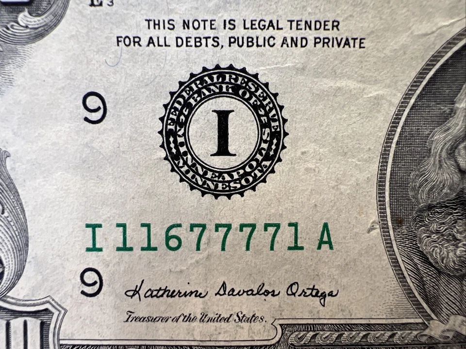 Series 1985 US One Hundred Dollar Bill $100 Minneapolis I 11677771 A - Image 3 of 4