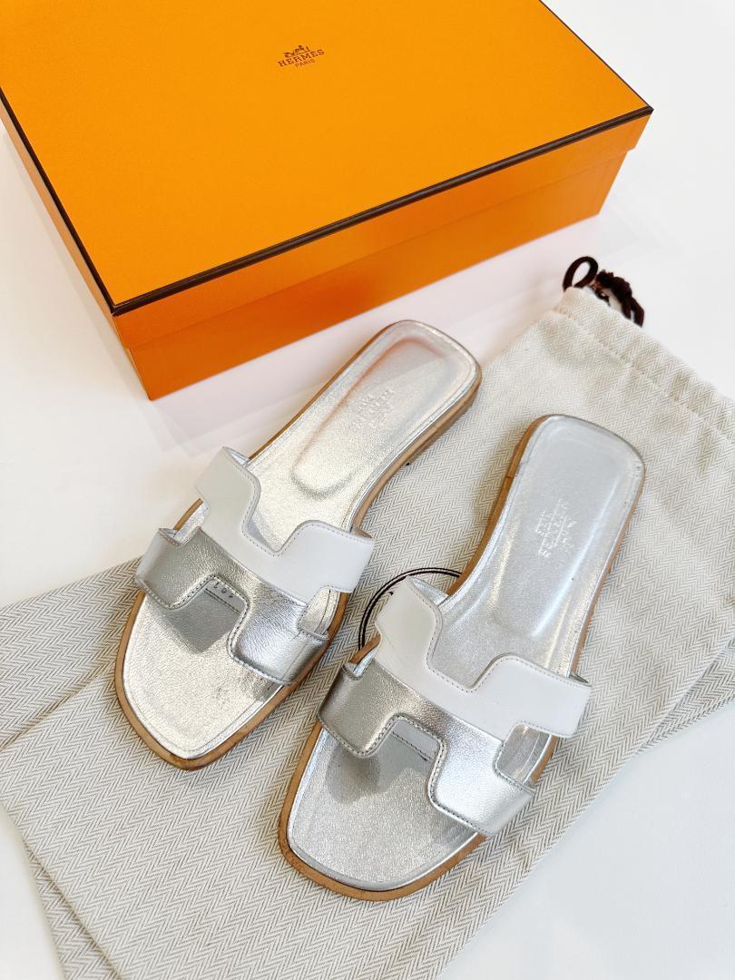 HERMES Oran Two tone Sandal Size 36 Authentic Women Used from Japan | eBay