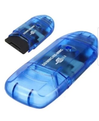  1×Cardreader USB 2.0 Kartenleser für SD SDHC MMC Kartenlesegerät bis 32GB