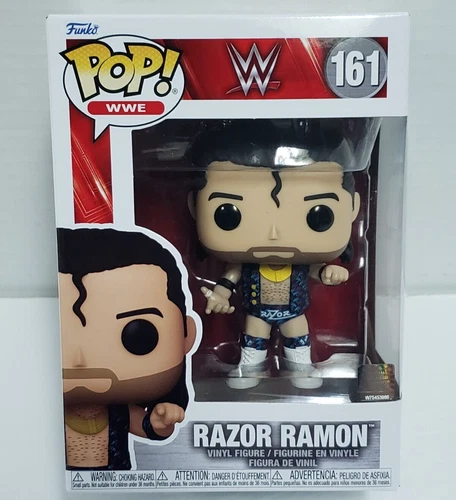 RAZOR RAMON WWE WWF WCW Funko POP! #161 Collectible Vinyl Figure NEW / BOX WEAR