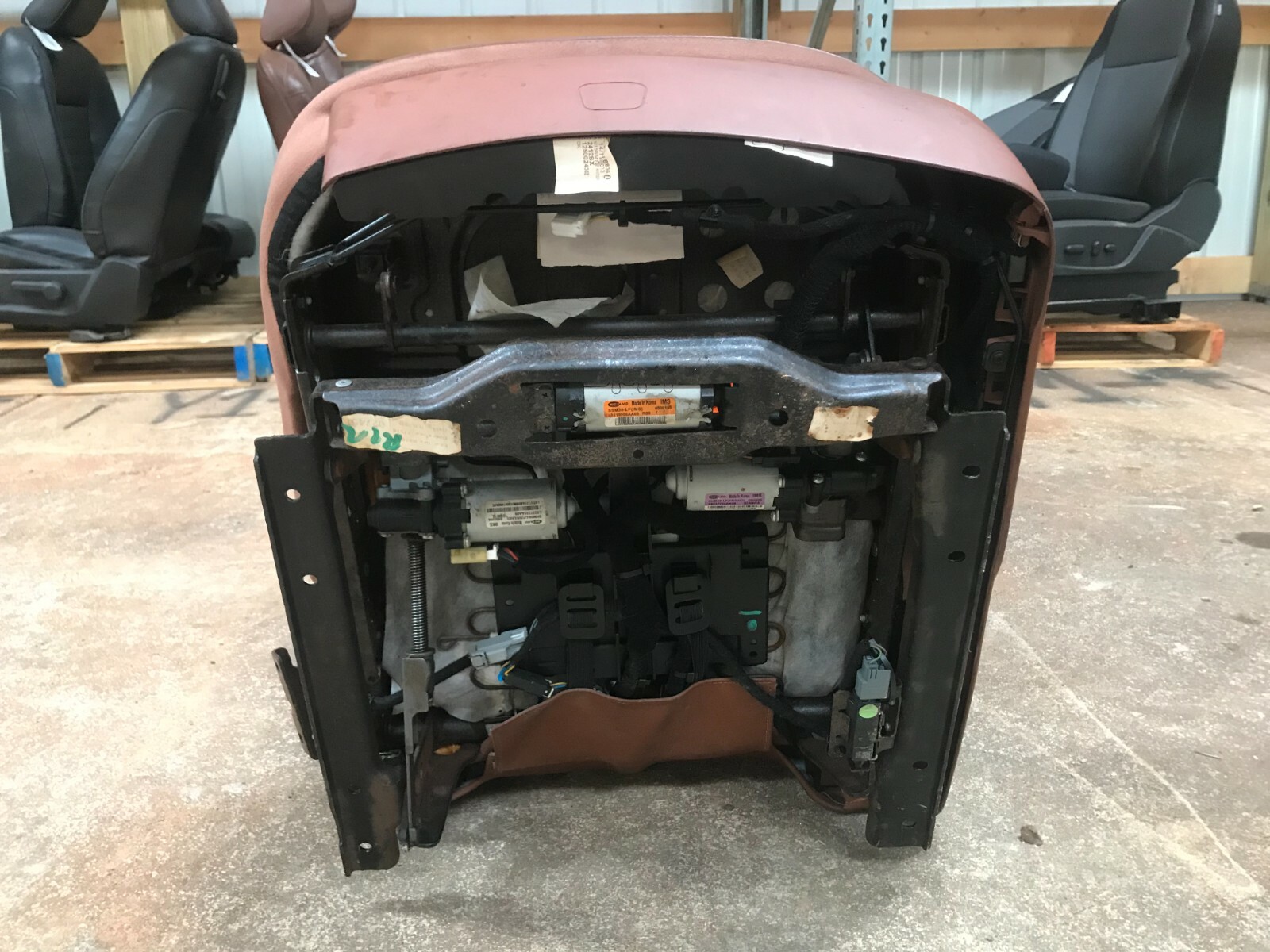 14-17 MASERATI GHIBLI SQ4 FRONT LEFT DRIVER LH BROWN LEATHER SEAT COMPLETE OEM