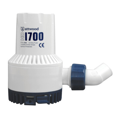 Attwood Heavy-Duty Bilge Pump 1700 Series - 12V - 1700 GPH- 4730-4