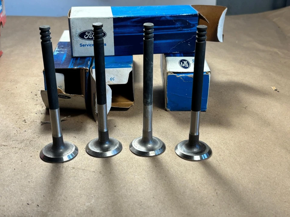 Ford Pinto Mercury Capri 122 1972-1974 2,0 válvulas de escape de 4 cilindros NOS X4 Foto 2 de 4