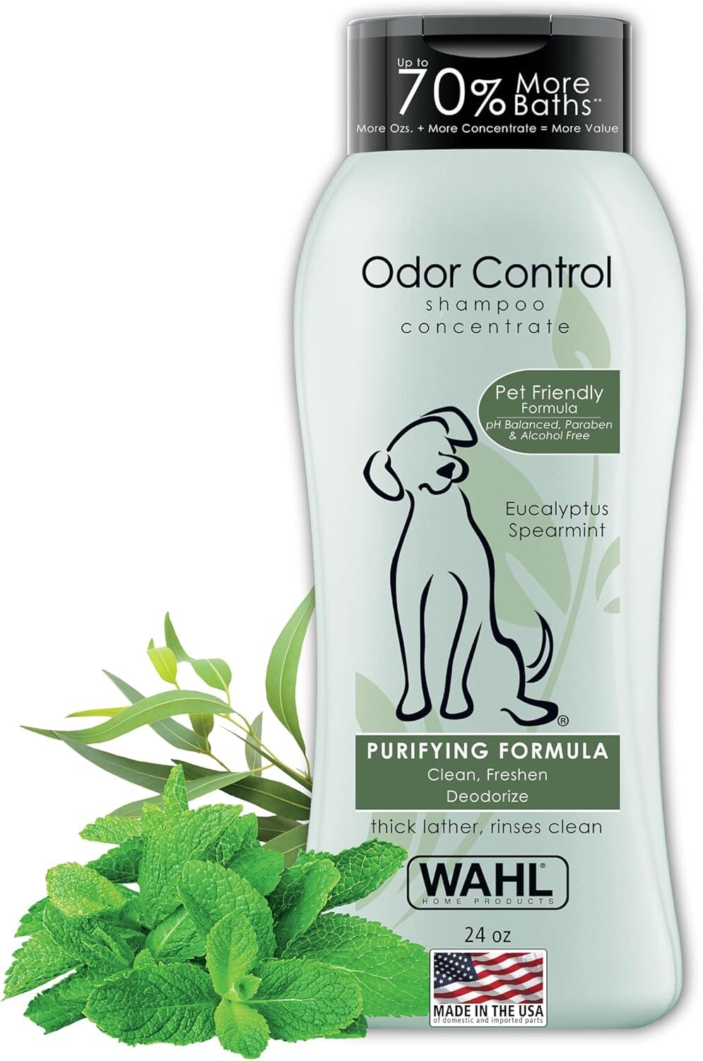USA Odor Control Shampoo for Dogs & Pets - Eucalyptus & Spearmint Animal