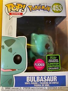 Funko Pop Flocked Bulbasaur Amazon ECCC SHARED SPRING EXCLUSIVE + Soft Protector | eBay