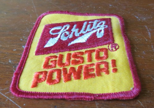 Schlitz Gusto Power! Cloth Beer Patch - Picture 2 of 3