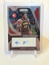 ONYEKA OKONGWU 2023-24 Prizm #SIG-OKG SIGNATURES AUTO Atlanta Hawks