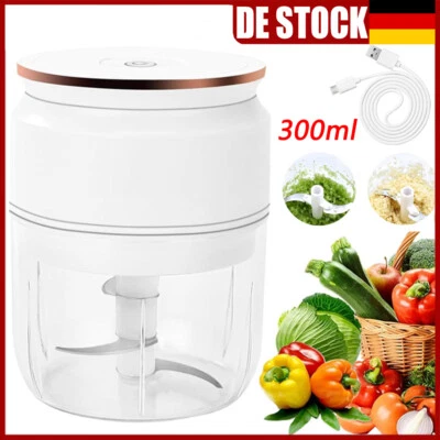 MARKENLOS Elektrisch Zerkleinerer Multizerkleinerer Obst Zwiebelschneider Knoblauchhacker