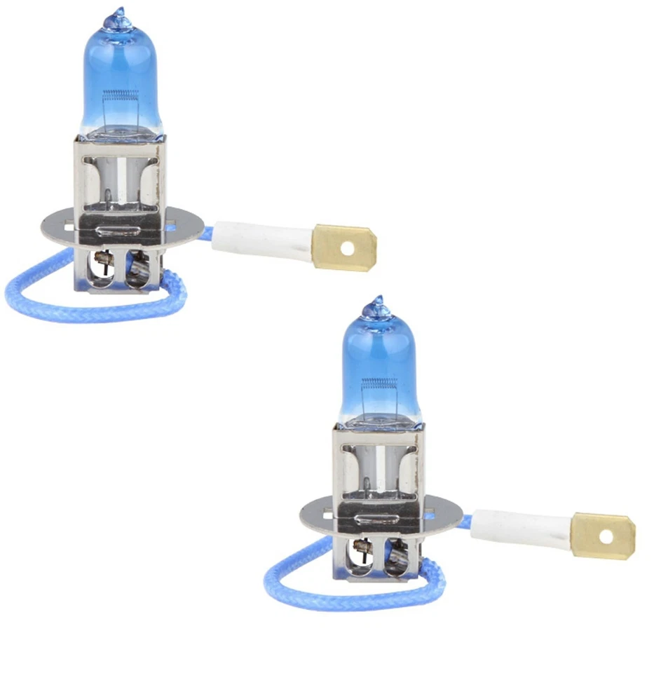 Nokya 7000K White H3 Nok7415 55W Fog Light Two Bulbs Replace Lamp Upgrade JDM - Image 3 of 4