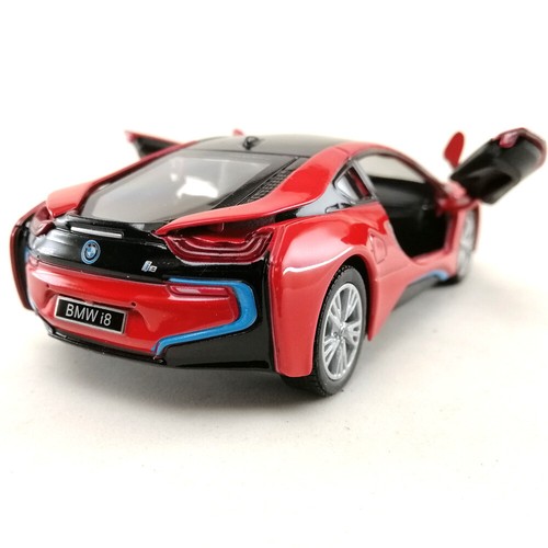 BMW i8 Plug-in Hybrid DieCast Modellauto Kinsmart Maßstab 1:36 Spielzeug Sammlung Hobby - Bild 29 von 36