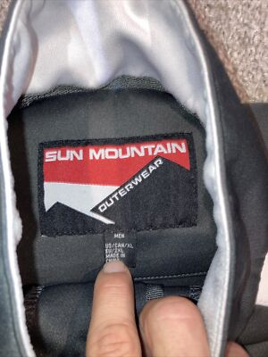Pull homme Sun Mountain thermique 1/4 zip taille L bleu