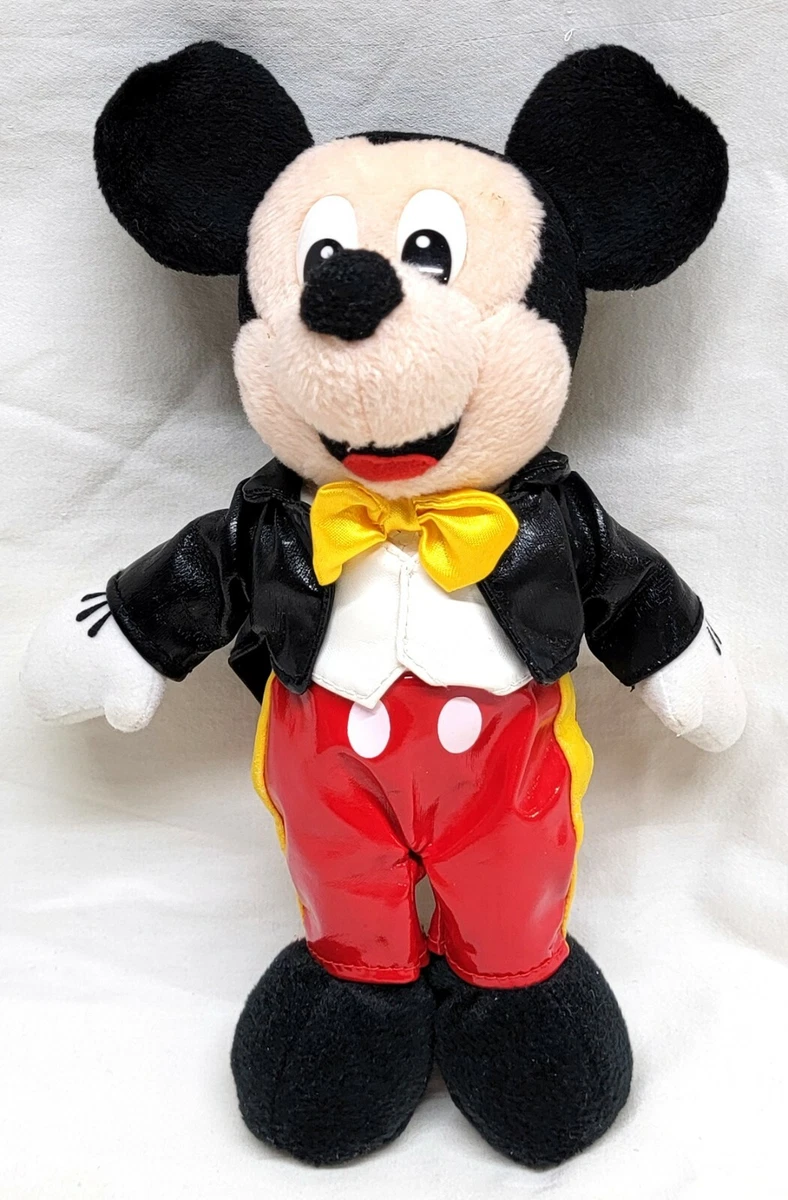 Disney Mickey Mouse 9u0026#034; Bowtie Tails Plush Stuffed Animal Toy EUC  Pleather | eBay