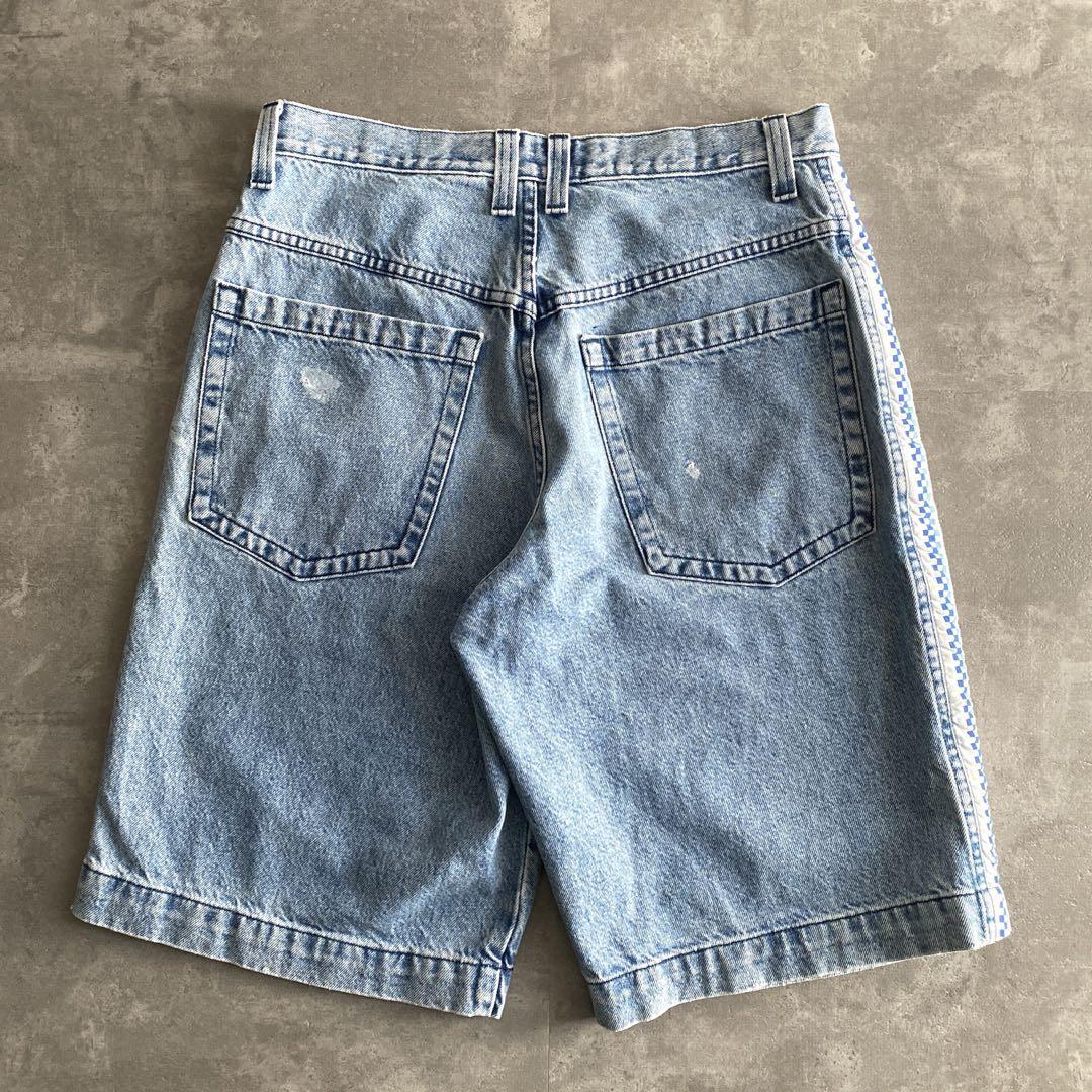 90s JNCO Jeans Piranha Denim Baggy Shorts USA Made 34