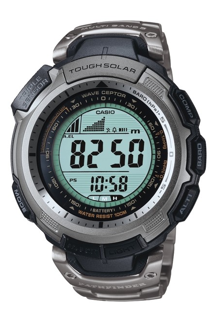 Casio PRW2500T-7 Mens Pathfinder Solar Powered Titanium Atomic Moon Phase Watch | eBay