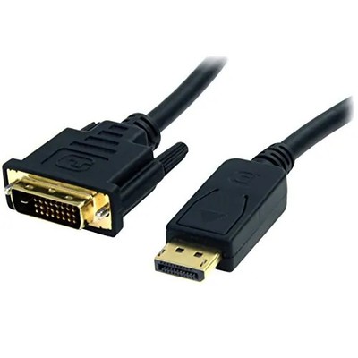 DP2DVI2MM6 6FT PASSIVE DP 1.2 TO DVI-D SINGLE-LINK CABLE CONNECTS DVI MONITOR; 1