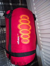 Vango Sleeping Bag Large Red/Orange with Stuff Sack Compression Carry Bag