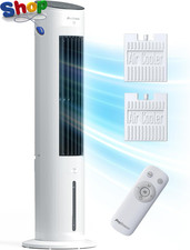 ® Omniair 5L 4In1 Evaporative Air Cooler & Portable  Fan, 3 Fan Speeds, Remote C