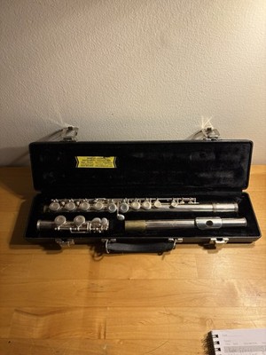 Gemeinhardt 2SP Student Flute Silver Plated Elkhart Indiana USA + Case*untested
