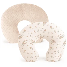 2 Pack Nursing Pillow Covers, Soft and Comfortable Nursing Cover for Breastfeedi