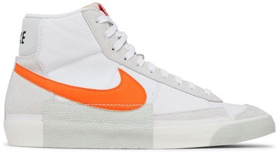 Nike Men's Blazer Mid Pro Club Sneaker White/Safety Orange/Sail