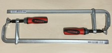 2x BESSEY GZ40-8-2K Ganzstahl-Schraubzwinge, 2-Komponenten-Kunststoffgriff - Set