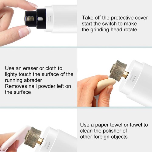 Pet Dog Cat Nail Claw Grooming Grinder Trimmer Electric Nail File Tool Cutter - Foto 11 di 21