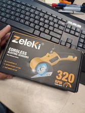 Zeleki Cordless Electric Scissors Rechargeable Heavy Duty Cutter LED Light