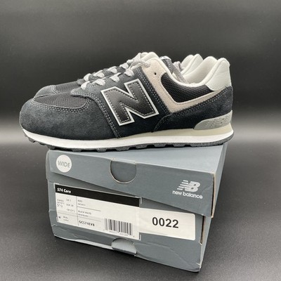 New Balance 574 Core Classic Women s Sneakers Black/White Sz 7 Women 5.5 Youth 
