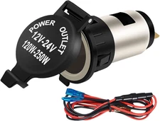 Cigarette Lighter Socket, DC 12V Waterproof Car Power Outlet Socket Replacement