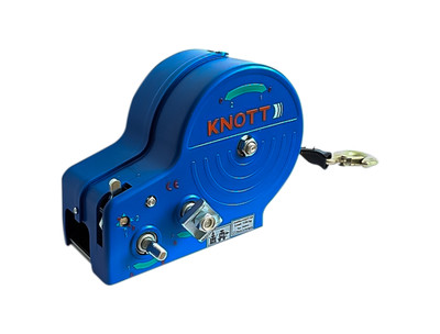 KNOTT Gurtwinde für Pkw-Anhänger 1150 kg [blaues Gehäuse]