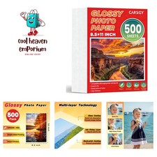 500 Sheets Glossy Photo Paper 8.5 x 11 Inches,