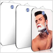 Anti Fog Shower Mirror Fogless Bathroom Shaving Mirror with Adhesive Hook