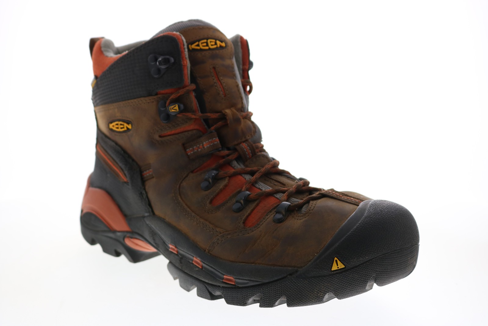 Keen Pittsburgh 6" Bota Impermeable 1009709 Hombres Cuero Marrón Botas de Trabajo
