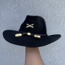 Stetson Quintas 4X Cavalry Black Hat Size 7 3/4 Buffalo Collection