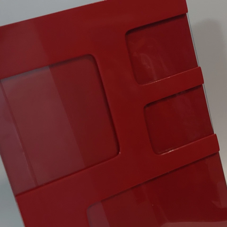 Marco Collage Celuloide Geométrico Rojo Retro Mediados de Siglo Mod Arte Pop Atómico 12" Foto 3 de 4