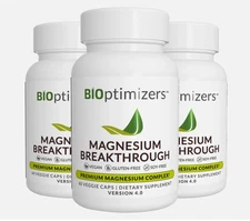 3x BiOptimizers Magnesium Breakthrough All 7 Essential Forms,for Sleep,Brain