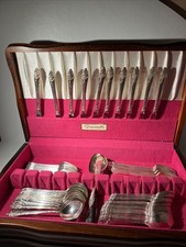 Community Silverplate Flatware Set 76 Pc w/ Box Vintage