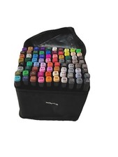 Creatspark Alcohol Markers 80 Colors Dual Tip Art Sketch Set with Zipper Case