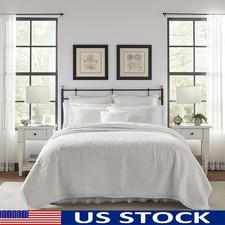Reversible Twin Quilt Set 100 Cotton Soft Bedding W/ Matching Pillow Sham New