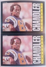 1985 TOPPS #370 SAN DIEGO CHARGERS WES CHANDLER [2] NM/MT 06146