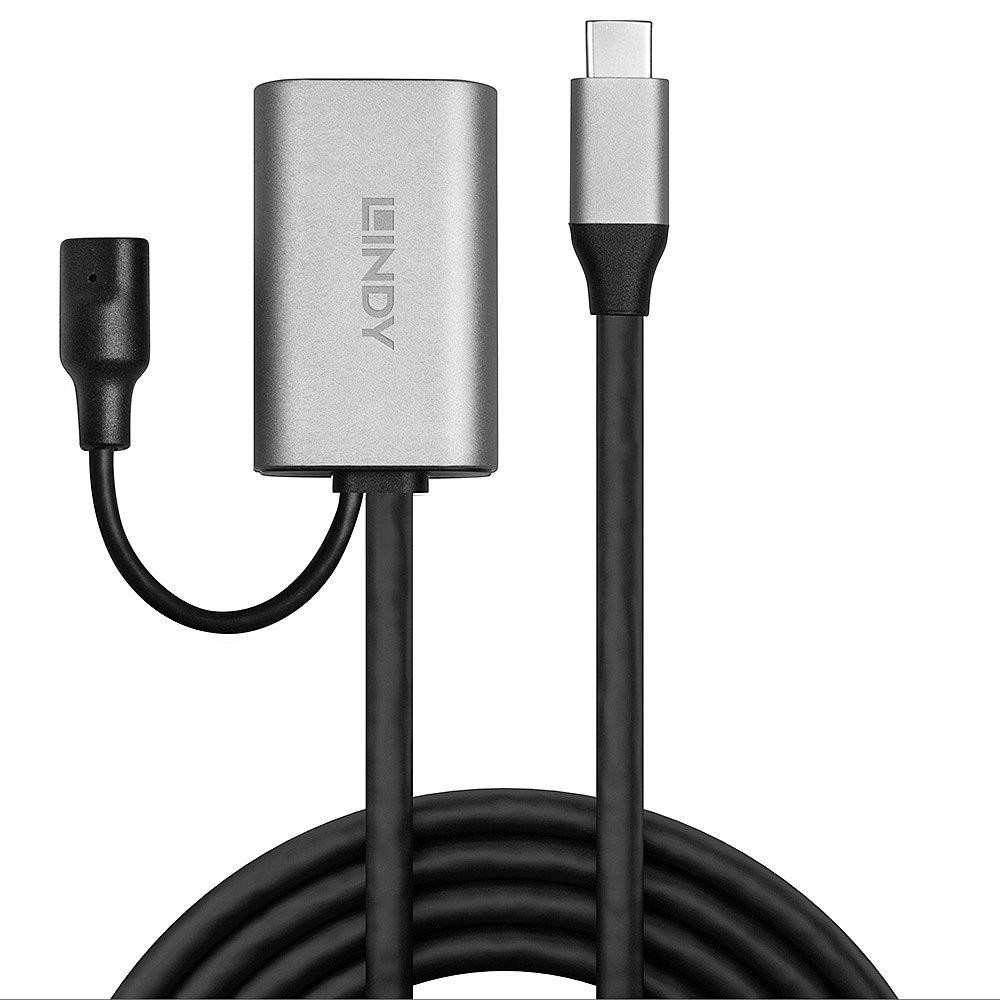 Rallonge active USB C 5m LINDY 43271 pour transfert de données rapide