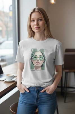 Chill Out Unisex Cotton Tee Relaxation Shirt Peaceful Vibes T-Shirt Cute Gift