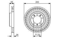 2X Bosch 0 986 479 C33 Bremsscheibe FüR Opel Vauxhall Peugeot